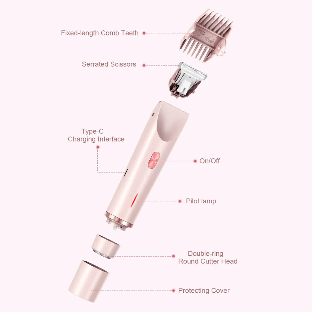 Trimmy™ | 2 in 1 pijnloze bikinilijn trimmer en meer, voor vrouwen