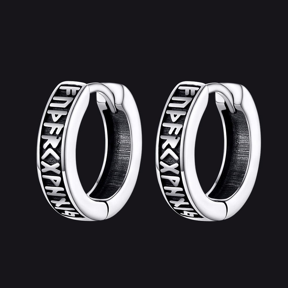 Nordic Viking Runes | oorbellen voor man en vrouw