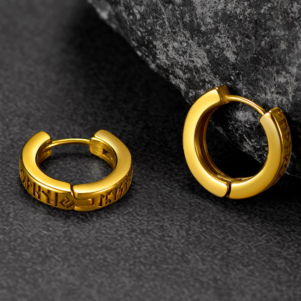 Nordic Viking Runes | oorbellen voor man en vrouw