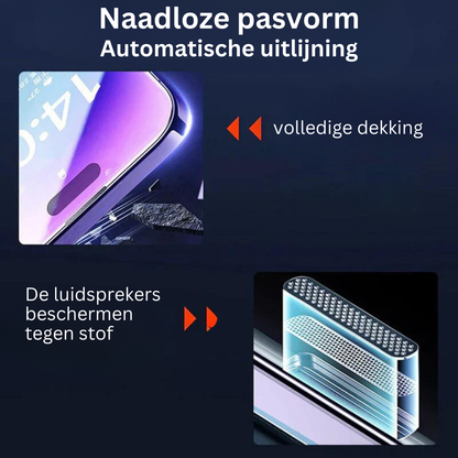 Stof- en Bubbelvrije Screen Protector - iPhone