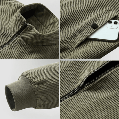 Udo - Corduroy jack met fleece