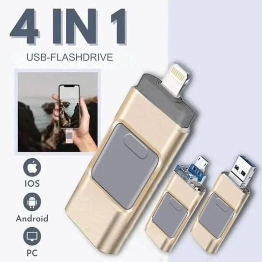 4 In 1 USB stick | voor al je digitale devices