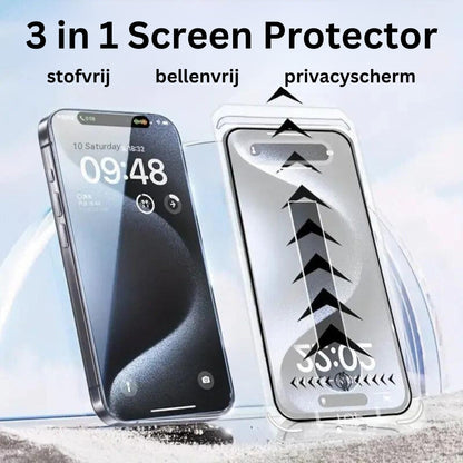 Stof- en Bubbelvrije Screen Protector - iPhone