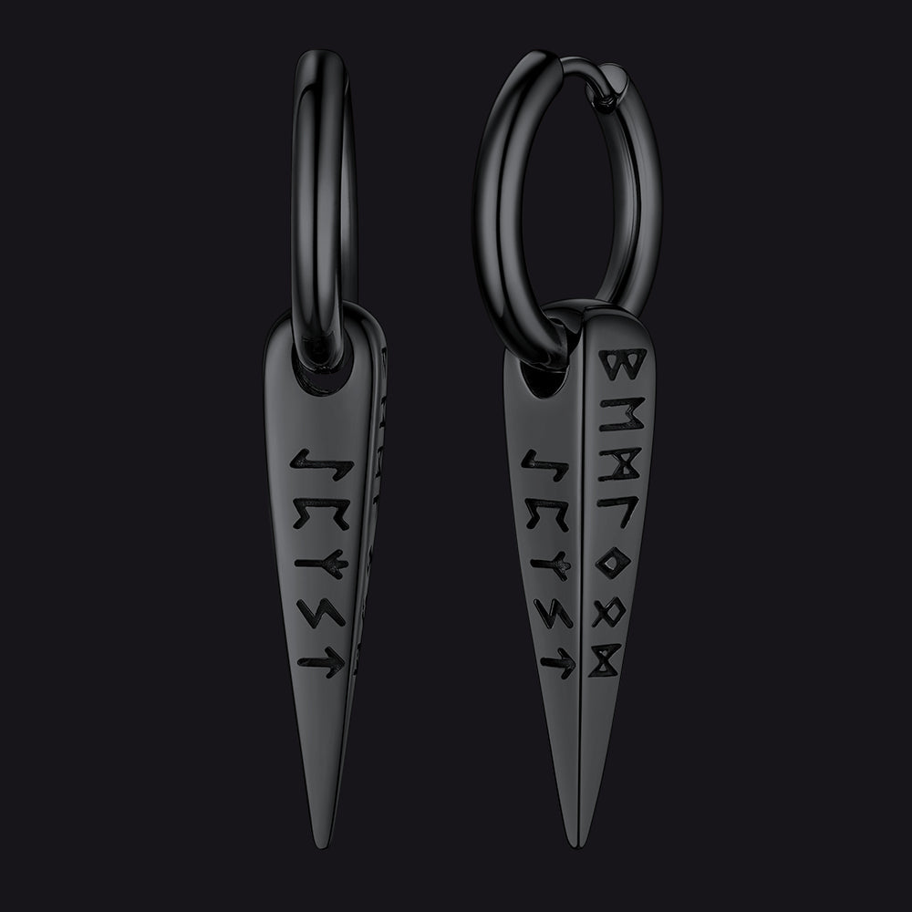Nordic Viking Runes | oorbellen voor man en vrouw