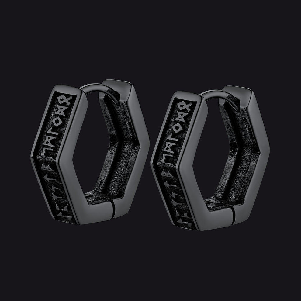 Nordic Viking Runes | oorbellen voor man en vrouw