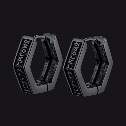 Nordic Viking Runes | oorbellen voor man en vrouw