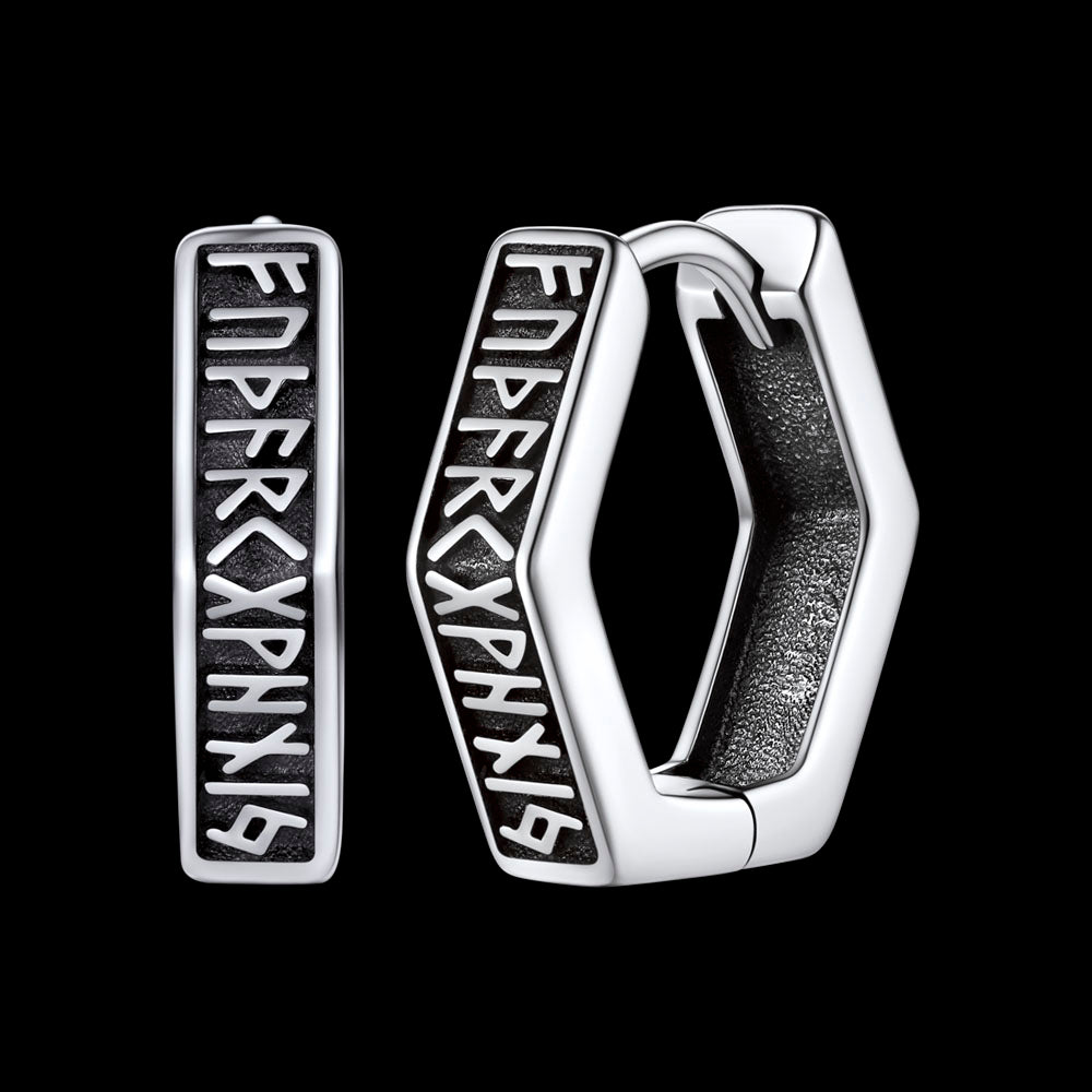 Nordic Viking Runes | oorbellen voor man en vrouw