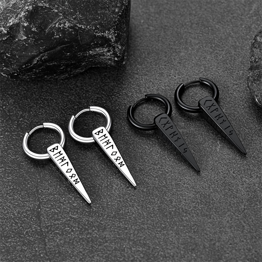 Nordic Viking Runes | oorbellen voor man en vrouw