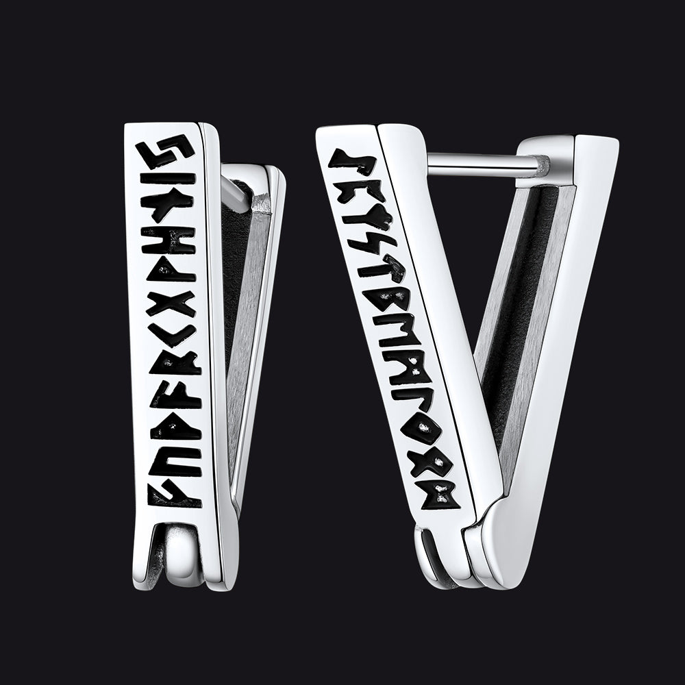 Nordic Viking Runes | oorbellen voor man en vrouw