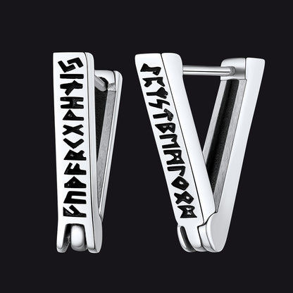 Nordic Viking Runes | oorbellen voor man en vrouw