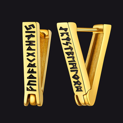 Nordic Viking Runes | oorbellen voor man en vrouw