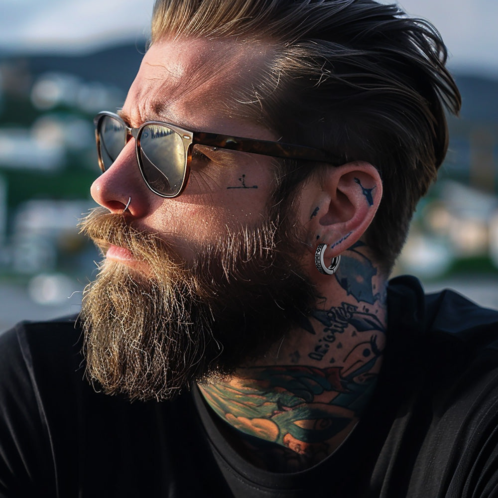 Nordic Viking Runes | oorbellen voor man en vrouw