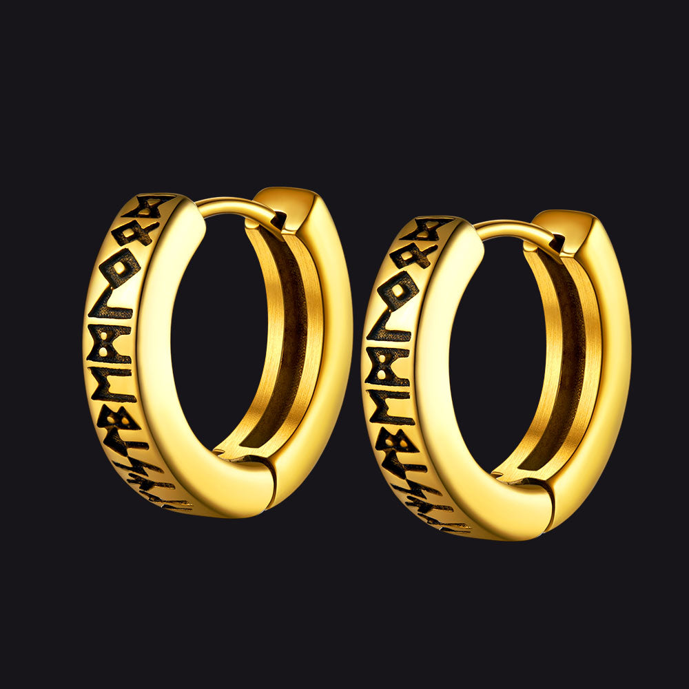 Nordic Viking Runes | oorbellen voor man en vrouw