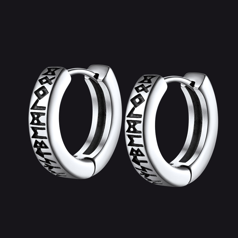 Nordic Viking Runes | oorbellen voor man en vrouw