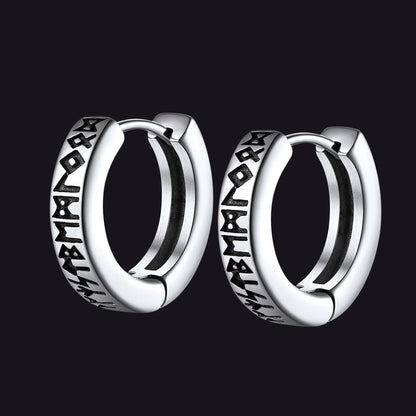 Nordic Viking Runes | oorbellen voor man en vrouw